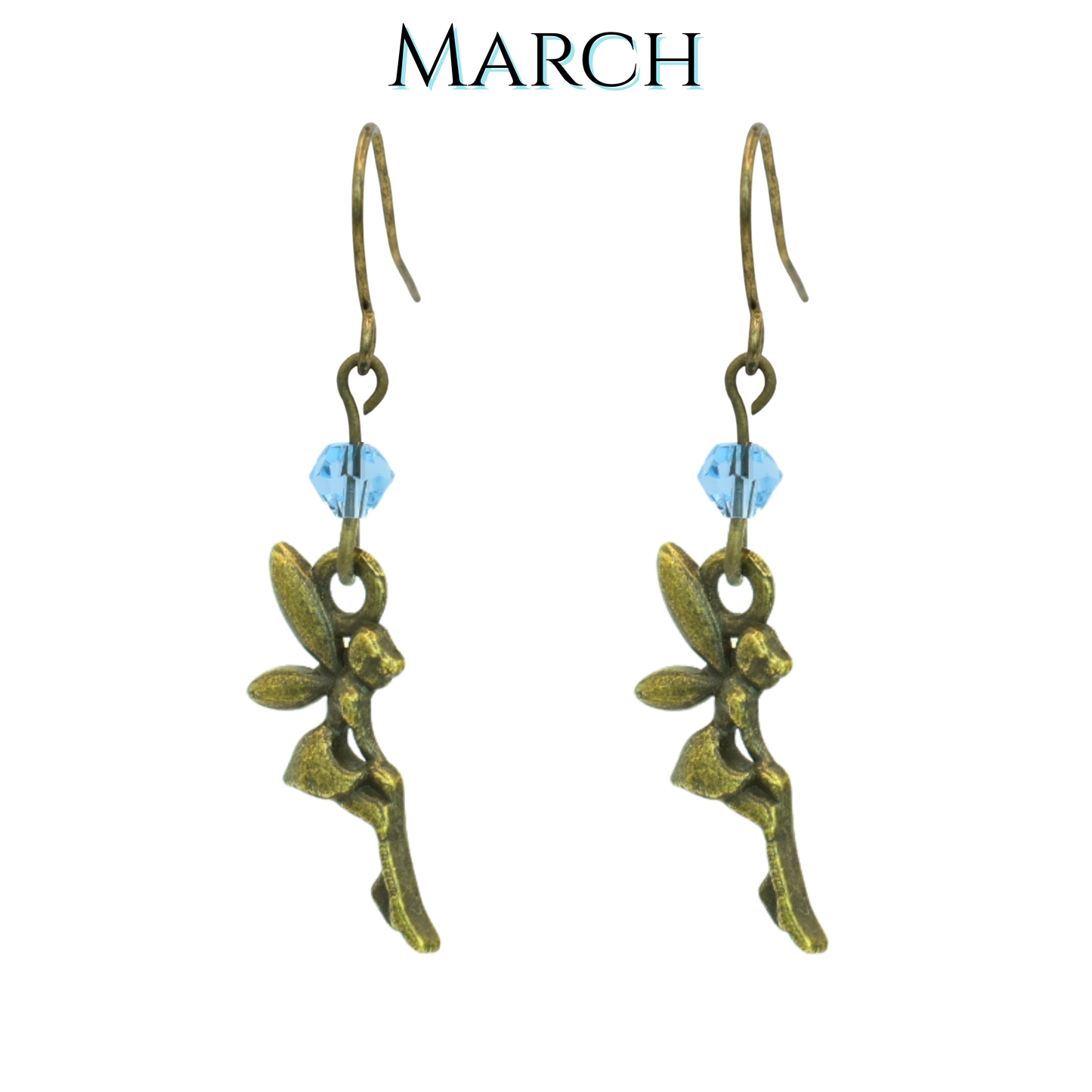 Fairy Birthstone Crystal Bead Earrings