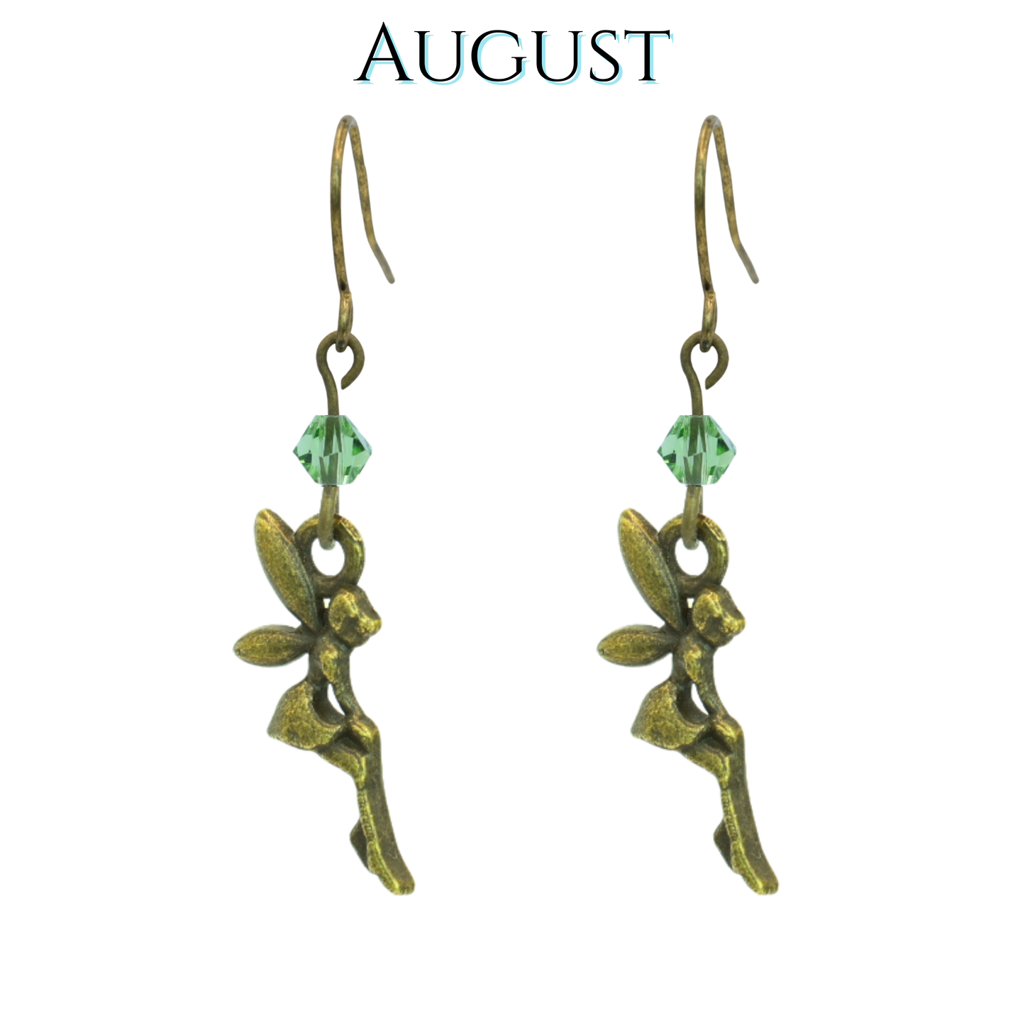 Fairy Birthstone Crystal Bead Earrings