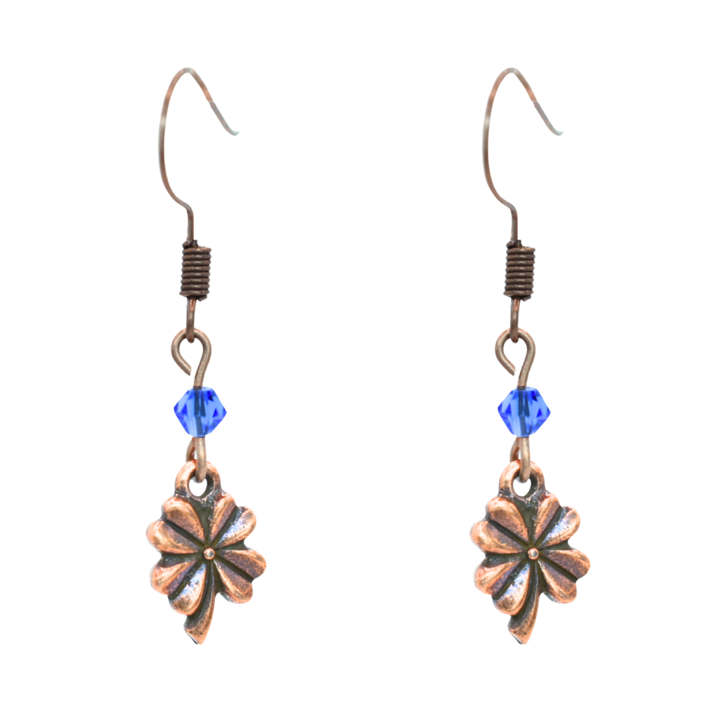 Four Leaf Clover Birthstone Earrings - Personalized