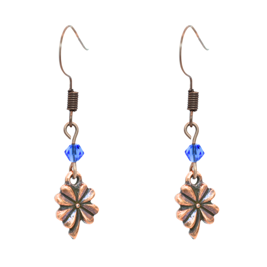 Four Leaf Clover Birthstone Earrings - Personalized