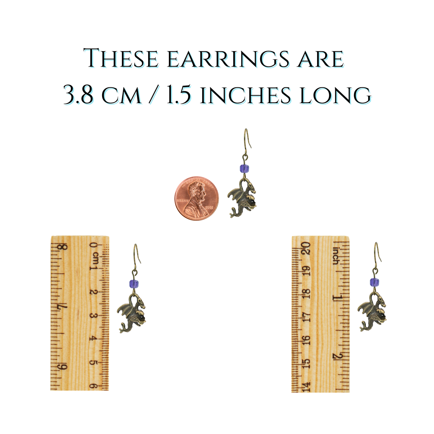 Amethyst Dragon Earrings