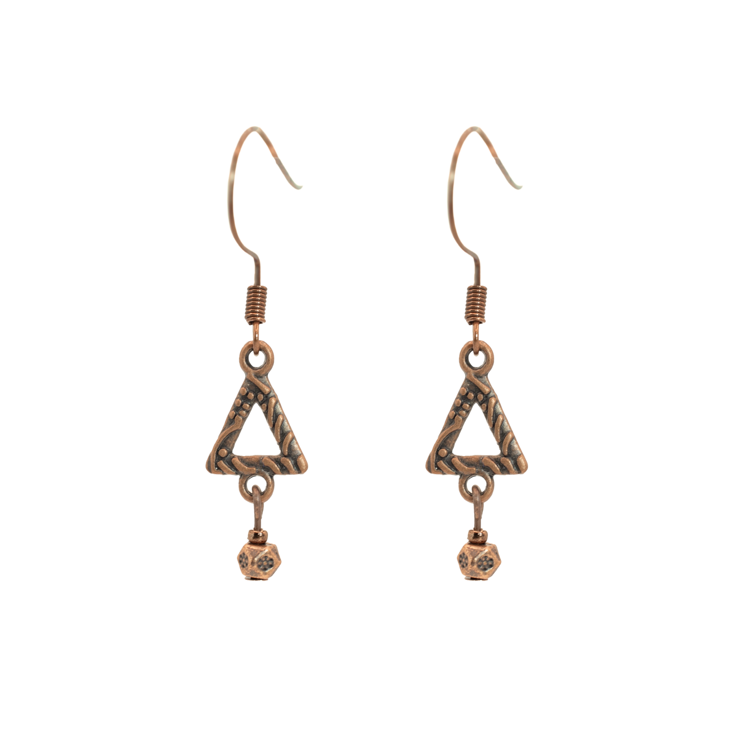 Boho Tribal Triangle Earrings