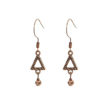 Boho Tribal Triangle Earrings
