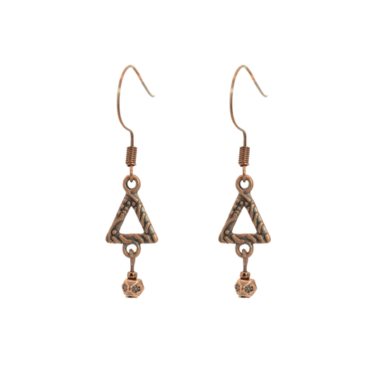 Boho Tribal Triangle Earrings